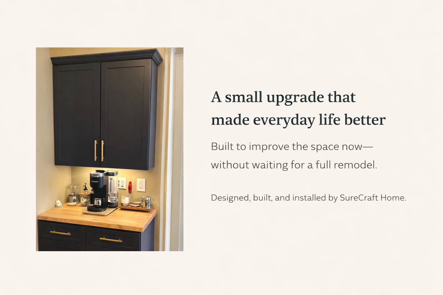 Coffee Nook SureCraft Home - Create a Coffee Nook